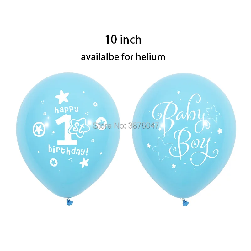 Воздушный шар на 1 й День рождения baby shower 12 шт./лот украшения для вечерние НКИ