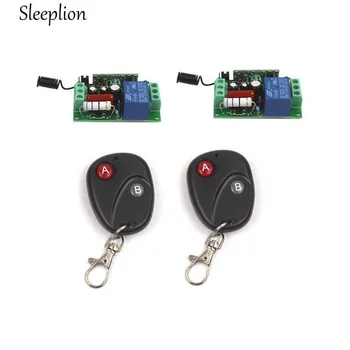 

Sleeplion US AC 110V 10A Relay ON/OFF 1CH 2-Key 433MHz/315MHZ Wireless Switch Transmitter 2 Receiver