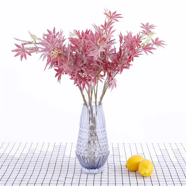 10Pcs Fake Maple Leaf Greenery(2 stems/piece) 22.83" Length Simulation Real Touch Maples or Wedding Home Decorative Artifi