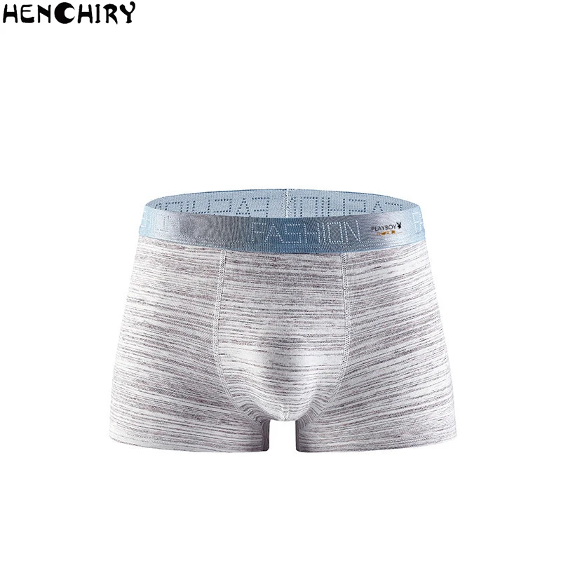 

HENCHIRY new men's underwear men's sense breathable fashion-style high-quality cotton four-corner pants man underwear men boxers