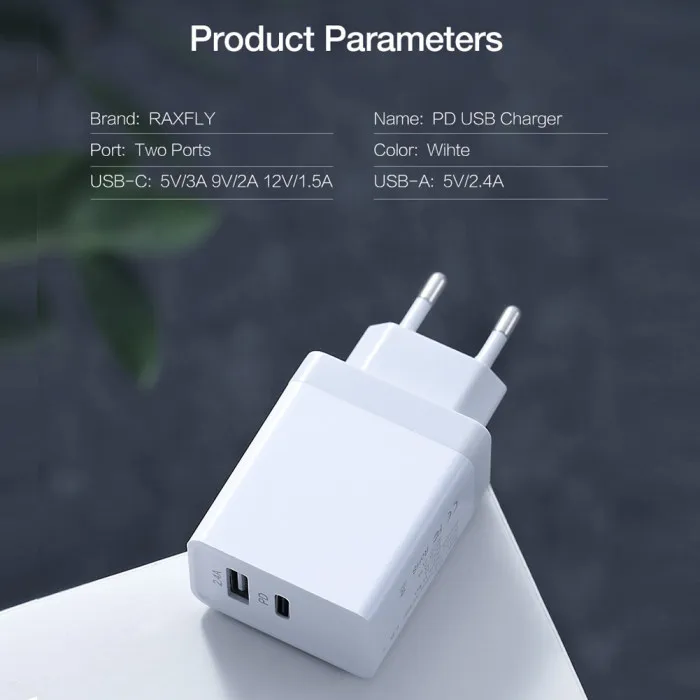 Горячая PD USB двойное зарядное устройство Быстрая зарядка 5V2. 4A 18 Вт мульти-защита быстрое зарядное устройство