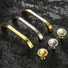 

Cabinet Drawer Door Handle Round Zinc Metal Gold Silver Knob For Home Kitchen Closet Cupboard Furniture Hardware