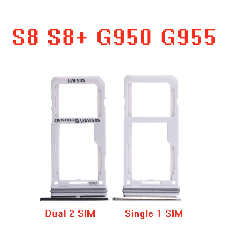 Для Samsung Galaxy S8 G950 G950F Plus + G955 G955F слот для sim карты SD лоток держатель адаптер|Адаптеры