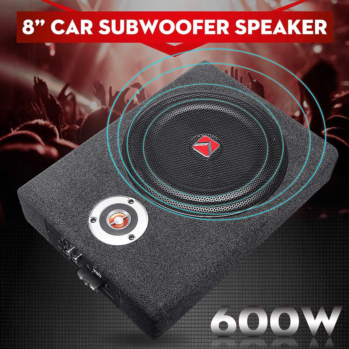 Altavoz Subwoofer de coche de 600W y 8 pulgadas, amplificador de potencia de aleación a prueba de golpes, Estéreo Universal para coche, reproductor de Audio para coche de alta fidelidad ► Foto 1/6
