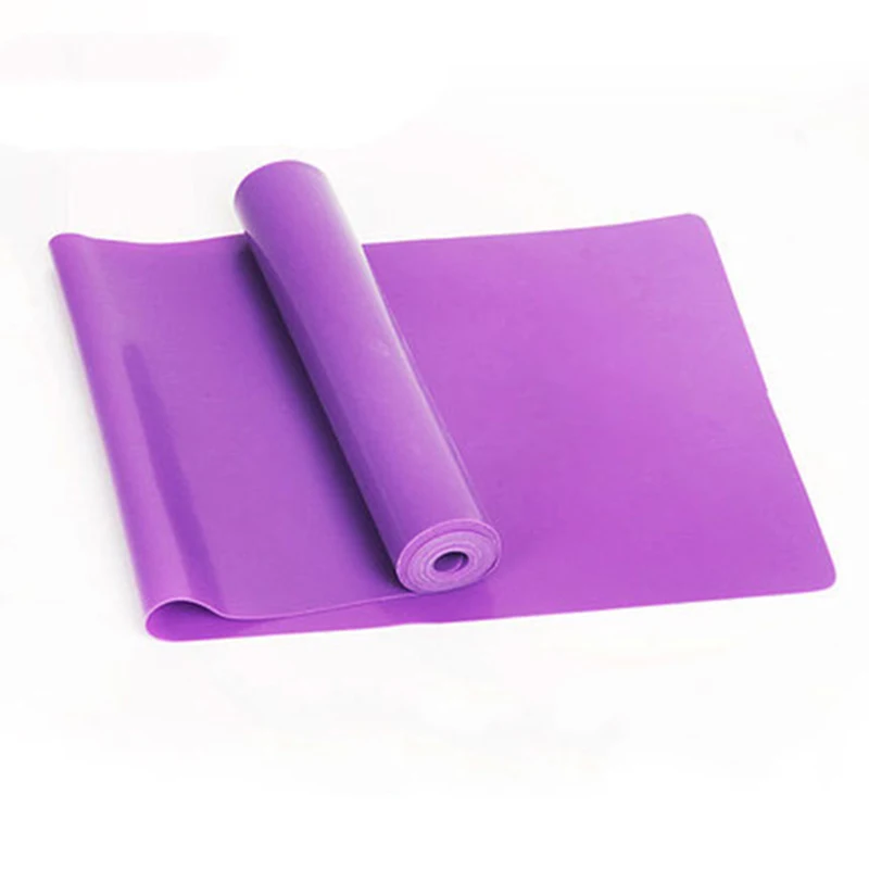 Purple Latex Strength Training Sport Fitness Exercise Resistance Bands Elastic Band Strength Training Band - Цвет: Purple