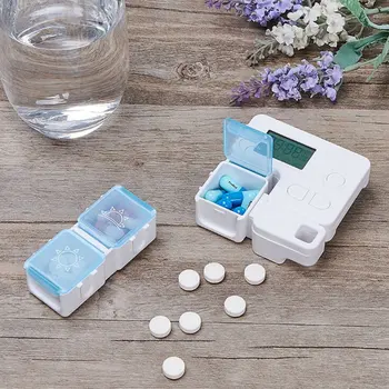 

3/7 Grids Sealed Electronic Timing Reminder Medicine Boxes Intelligent Storage Box Portable Alarm Timer Pills Smart Pill Box