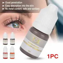 1PC 8ML Beauty Tool Supplies MakeUp Easy To Paint Tattoo Ink Pigment Eyebrow Eyeliner Lipliner Microblading Body Art