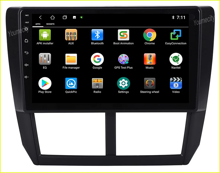 Best Octa Core 2GRAM Car DVD Player for Subaru Forester 2008-2012 9inch Android 9.0 Radio GPS Navigation BT WIFI Map IPS RDS SWC 7