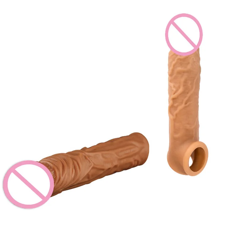 Мужской толстый презерватив расширитель многоразовый искусственный дилдо пенис