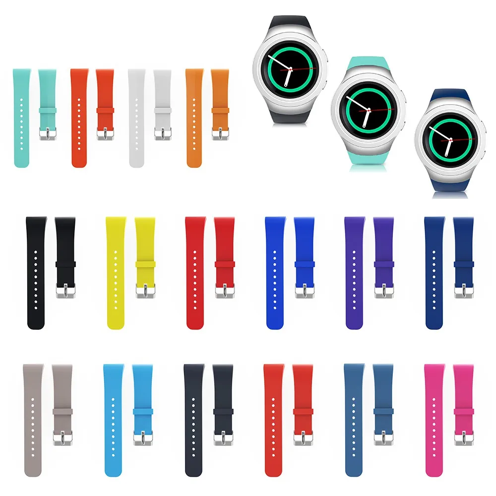 Мягкий силиконовый браслет ремешок Smartwatch спортивный подходит для Samsung Galaxy Gear S2 Sm