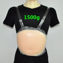 Holesale 1500 г мясные цветные Повязки три или четыре месяца каникулы беременность ложный желудок обратная струна реквизит для выступлений кремнезема