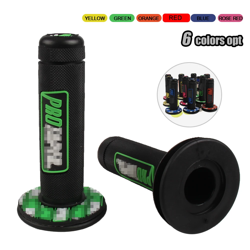 

Motorcycle Handle Grip 22 24mm Inner Diameter Handlebar Dirt Pit Bike Motocross 5 Color Rubber Gel Hand Grips Accessories