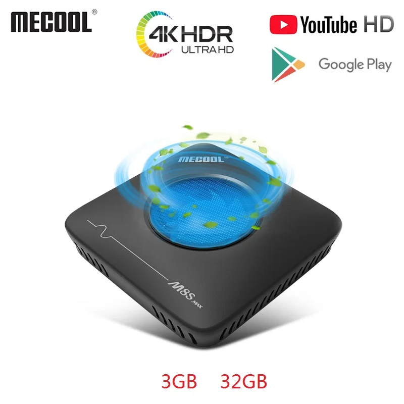 MECOOL M8S Smart TV Box Max Android7.1 Amlogic S912 3GB+32GB 2.4G 5.8G Dual WiFi BT4.0 Set Top Box 4K ultra HD VP9 H.265 TV Box