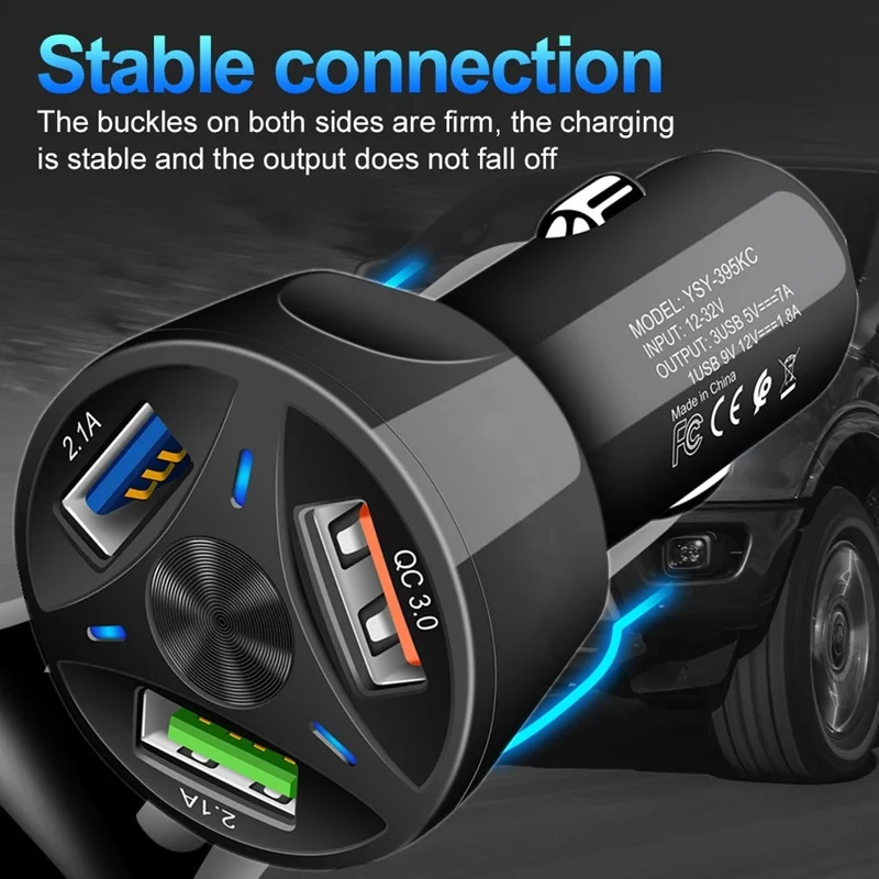 Tongdaytech автомобильное USB быстрое зарядное устройство QC 3,0 4,0 автомобильное зарядное устройство для Iphone X 8 7 samsung S8 S9 S10 телефон адаптер мини быстрое автомобильное зарядное устройство