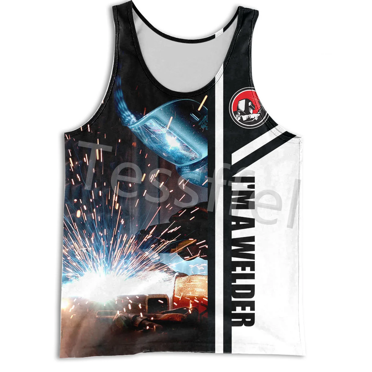 

Tessffel Professional Welder Worker 3D Printed Summer Men's Vest Comfortable and Breathable Unisex Tank Top Style-3