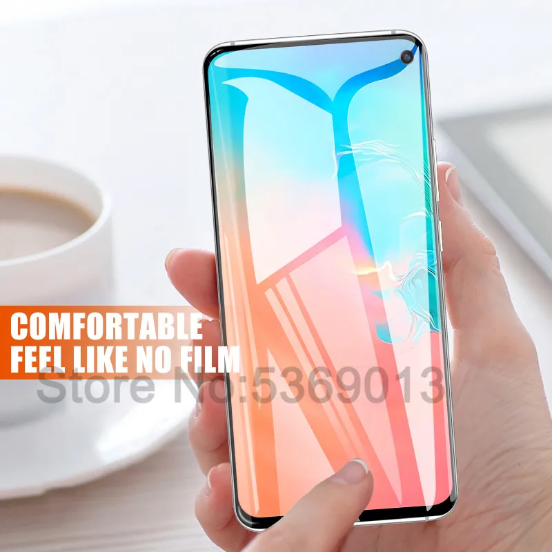 100D полное покрытие мягкая Гидрогелевая пленка для samsung Galaxy Note 10 9 8 S8 S9 S10 Plus S10e S7 Edge Защитная пленка для экрана