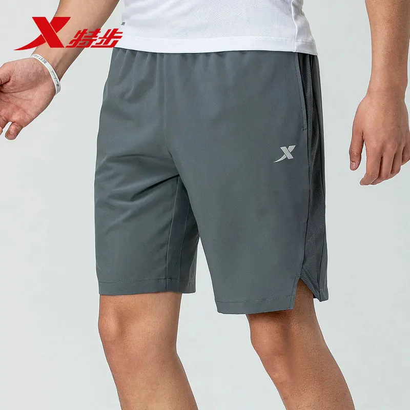 Xtep, осенние спортивные шорты, мужские спортивные брюки, мужские короткие штаны, шорты для бега, тканые дышащие 881229679121