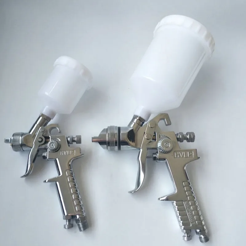 Gravity Pneumatic Paint Spray Gun Tool Furniture Car HVLP Large Caliber Plastic Suit 2 Piece Set | Инструменты