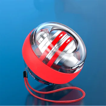 

Rainbow LED Self Start Power Ball Gyro Mute Metal Muscle Wrist Force Trainer Relax Gyroscope Power Ball Gym Exerciser X200D