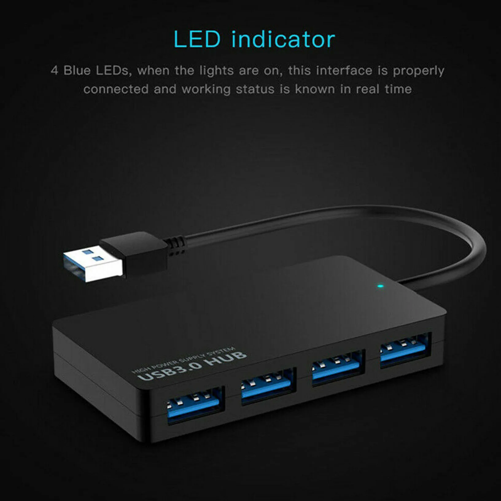 4 Порты и разъёмы usb-хаб 3 0 мульти высокоскоростной разветвитель расширения