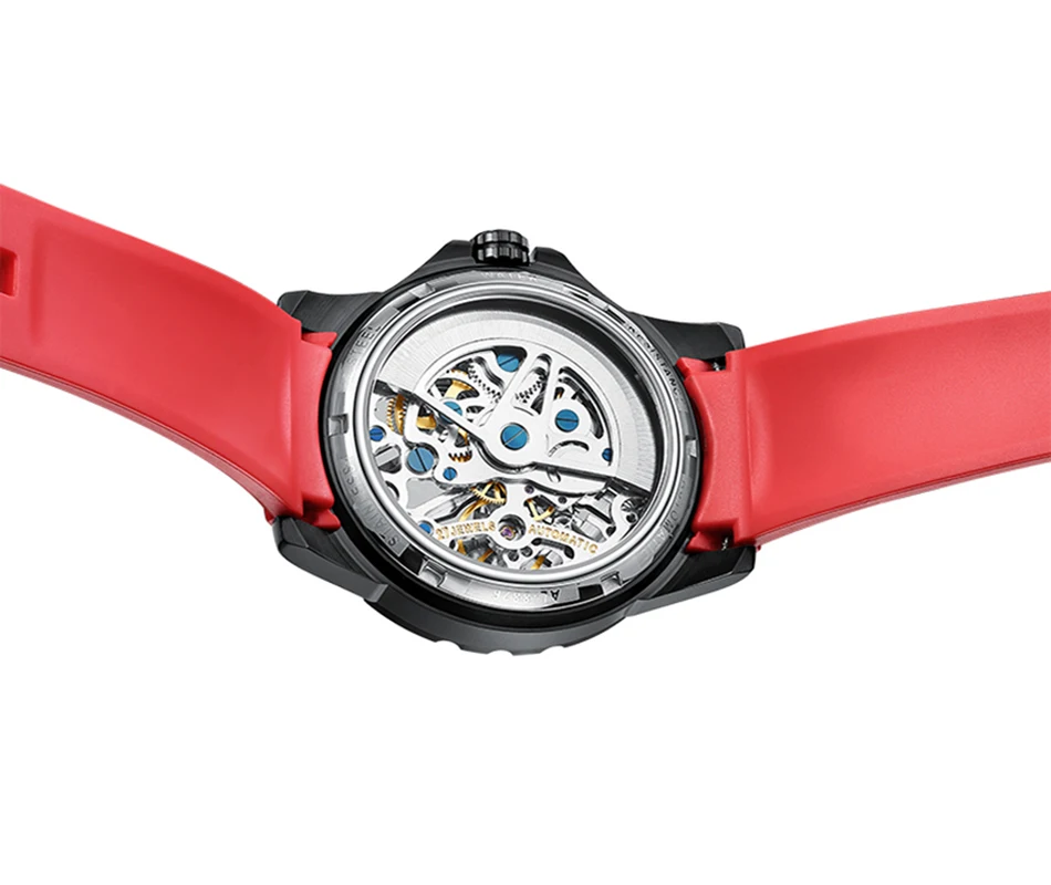 AILANG genuine new watch men's automatic mechanical watch hollow through the bottom movement waterproof trendy men's watch