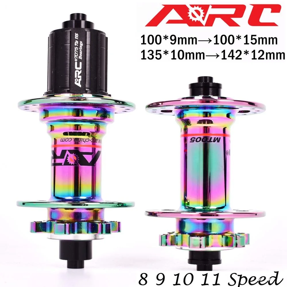 

ARC 32H Rainbow hub Mountain bike hubs NBK bearing MTB bicycle hubs 8 9 10 11 speed 135*10MM 142*12MM 15MM PK 791 041SB 435g