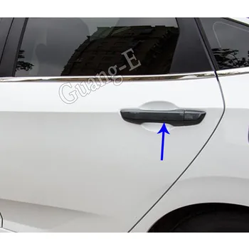 

Car Cover Door Handle Inner Sticker Frame Lamp Trim Armrest Handrail Molding Part 8pcs For Honda Civic 10th Sedan 2019 2020 2021