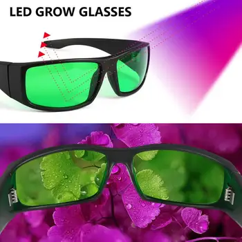 

LED Grow Light Glasses Indoor Hydroponic Room Plant Visual Eye UV