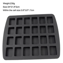 1 шт. 24 Сетки формы для мороженого силиконовая форма для кубиков кухонные принадлежности DIY черный для крема ручной работы летние инструменты Лоток