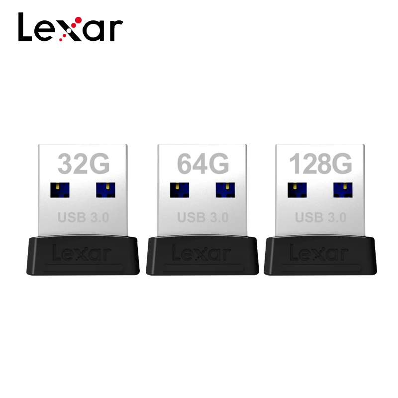 Lexar USB 3,0 Pendrive Jumpdrive S47 128 Гб 64 Гб оперативной памяти, 32 Гб встроенной памяти, запоминающее устройство ручка высокая Скорость передачи до 120 МБ/с. с 256-bit AES
