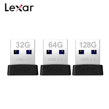 Lexar USB 3,0 Pendrive Jumpdrive S47 128 Гб 64 Гб оперативной памяти, 32 Гб встроенной памяти, запоминающее устройство ручка высокая Скорость передачи до 120 МБ/с. с 256-bit AES