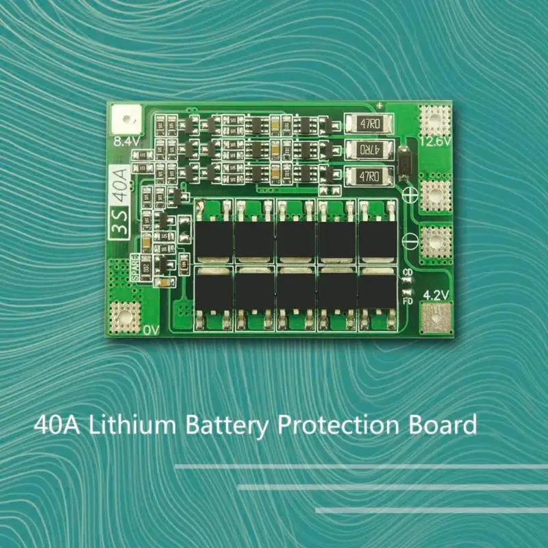 3S 40A литий ионный аккумулятор 18650 зарядное устройство PCB BMS защита 12 6 В модуль
