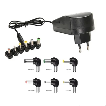 

Universal DC 3A 3/4.5/6/7.5/9/12 V EU/US Standard AC DC Charger Supply Converter 6 Plugs Adjustable Power Adapter Charging Plug