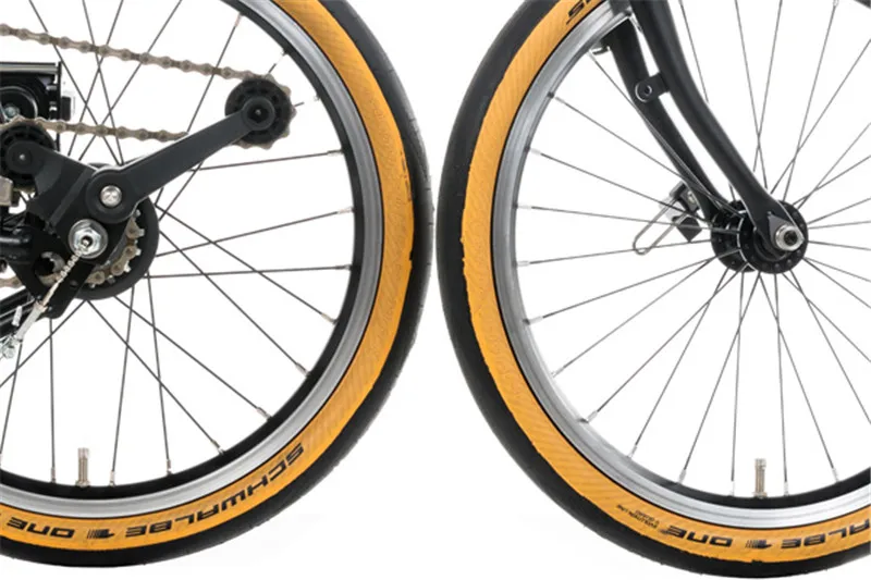 SCHWALBE один сверхлегкий велосипед 16x1,35 349 Складная шина для велосипеда Brompton 35-349 желтый край анти прокол