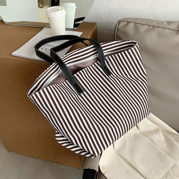 

Luxury Canvas Handbags Women New Large Capacity Shopping Bags Fashion Designer Ladies Shoulder Bag High Quality Casual Tote Bag