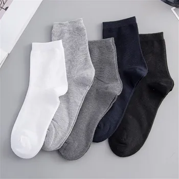 

Spring Summer Men Cotton Ankle Socks For Men's Business Casual Solid Color Socks Male Sock Slippers Meias
