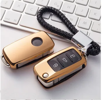 

TPU Car Key Cover Case For Seat Ibiza Fr 6k2 Ateca Leon Mk3 5f Mk1 2 1M Altea Arona Cordoba Toledo For Skoda For VW Passat Golf