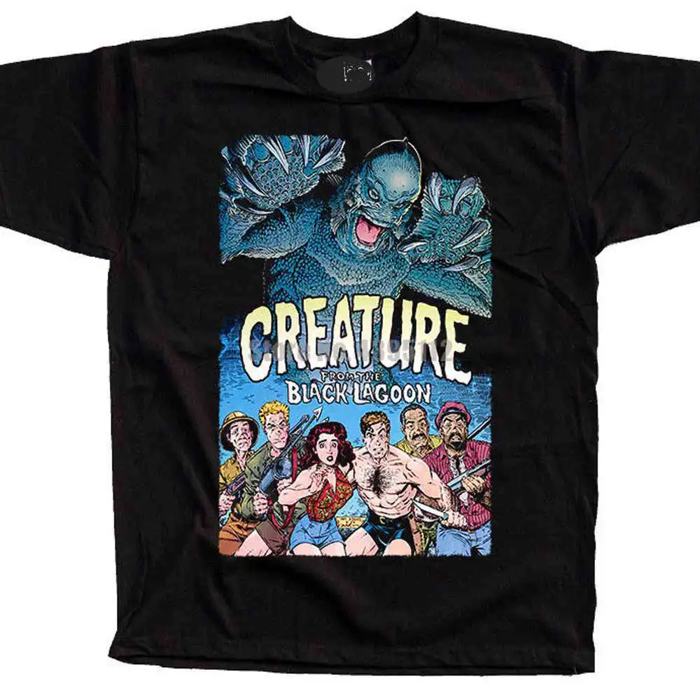 

Creature From The Black Lagoon Movie Poster Man Military Shirts Oversized T Shirts Plain Tshirt Rock T-Shirt For Fitness Cnlqaw