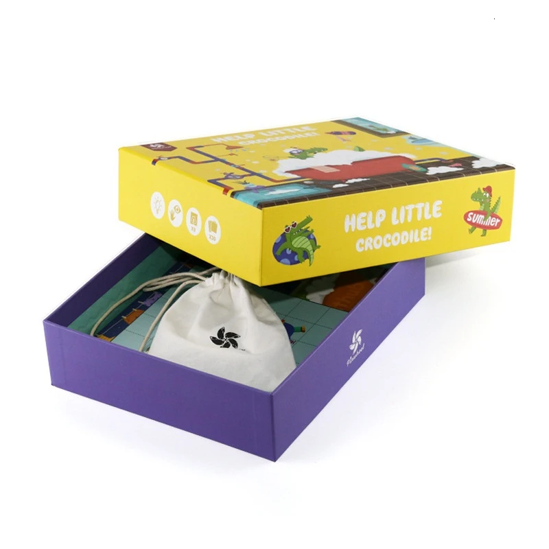 Najtaniej Pomoc mały krokodyl labirynt IQ Puzzle zabawki do gry dla dzieci poprawić zdolność logicznego myślenia Puzzle 30 wyzwanie z rozwiązaniem