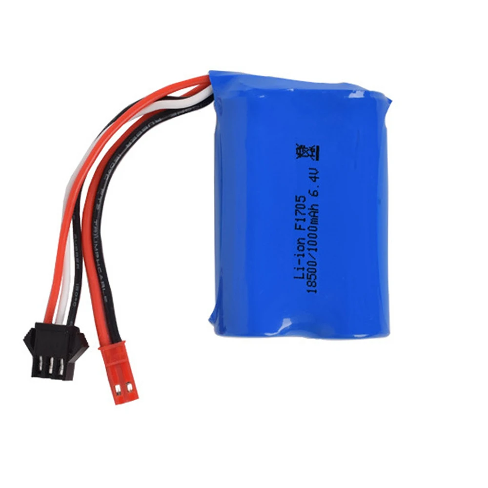 Литий ионный аккумулятор 6 4 В 1000 мАч для wltoys A303 A313 A323 A333 18500 аксессуары