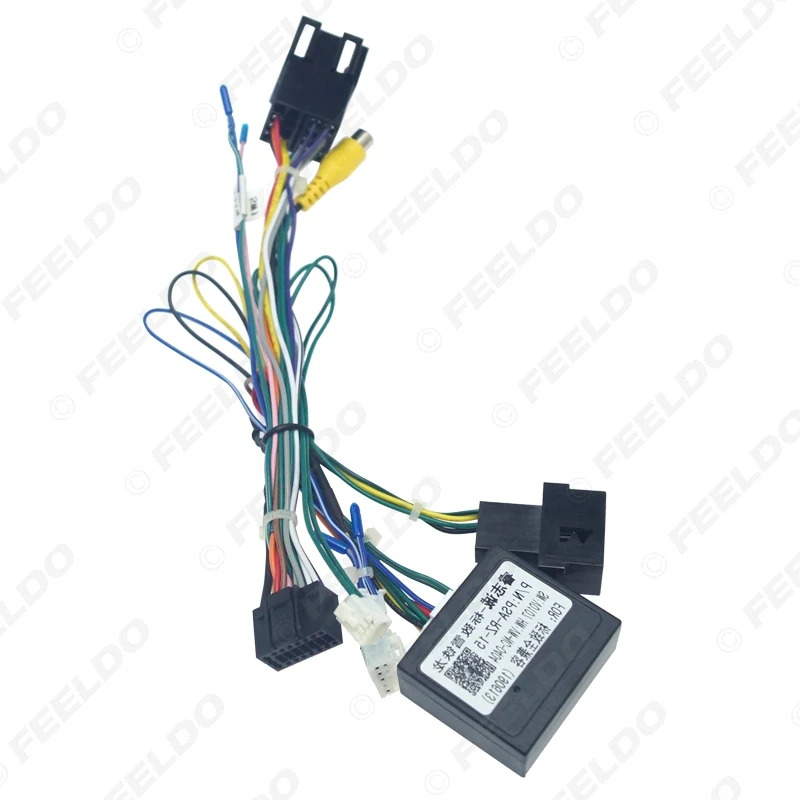 FEELDO 16-pin Car Android Stereo Wiring Harness For Citroen C-QUATR/C-4 Low Trim Level(10~18) Low Trim With CANbus#MX6225