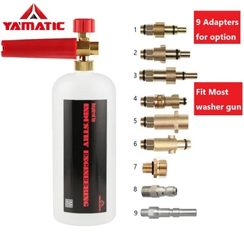 

YAMATIC Soap Foam Cannon Snow Foamer Gun Lance Nozzle High Pressure Car Washer Foam Jet With 1/4" Quick Connector For Car Washer