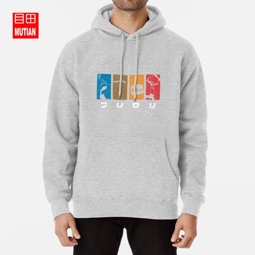 Low price, good service Easy Return FLCL Fooly Cooly Haruko Haruhara Black Hoodie Anime Manga 