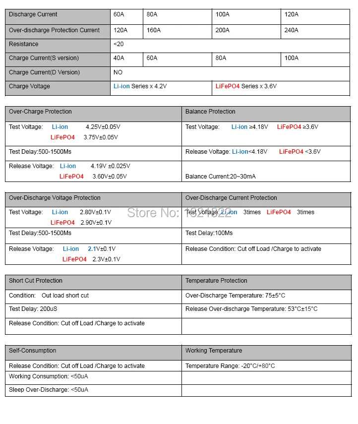 BMS 16S 80A/100A/120A 48В версия S LiFePO4 BMS/PCM/PCB аккумуляторная плата для аккумуляторной