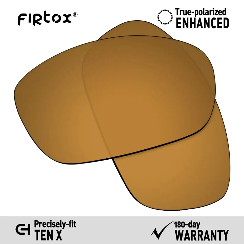 Bronze Golden Firtox настоящие поляризованные Сменные рассеиватели UV400 для солнцезащитных очков-oxley Ten X(Только Совместимые линзы)-несколько цветов - Цвет линз: Bronze Golden