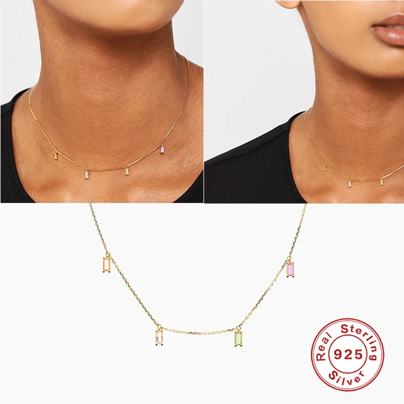 

MARY Elephant 925 Silver Sterling Necklace For Women Fashion Pendant Chain Necklace collares mujer collier femme Fine Jewelry