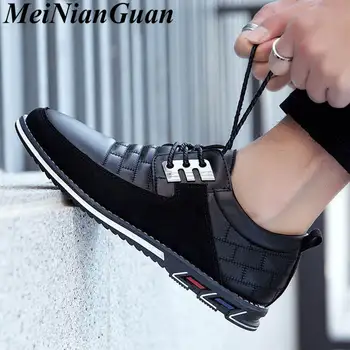 

Large Size 48 Men's Shoes Slip on Sneakers Men Fashion Leather Casual Shoes Man Comfort Loafers Luxury Mens Business Footwear K1