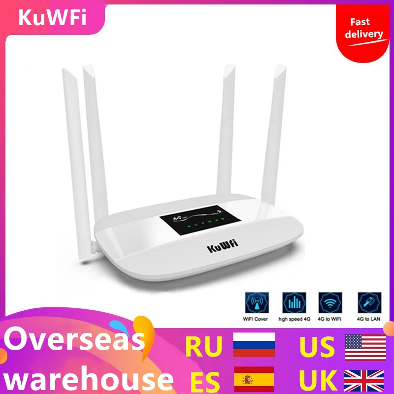 Najtaniej 300 mb s odblokowany 4G Router wi fi lte, Indoor 4G bezprzewodowy Router CPE z 4 sztuk anteny i Port LAN i gniazdo karty sim do 32 użytkowników