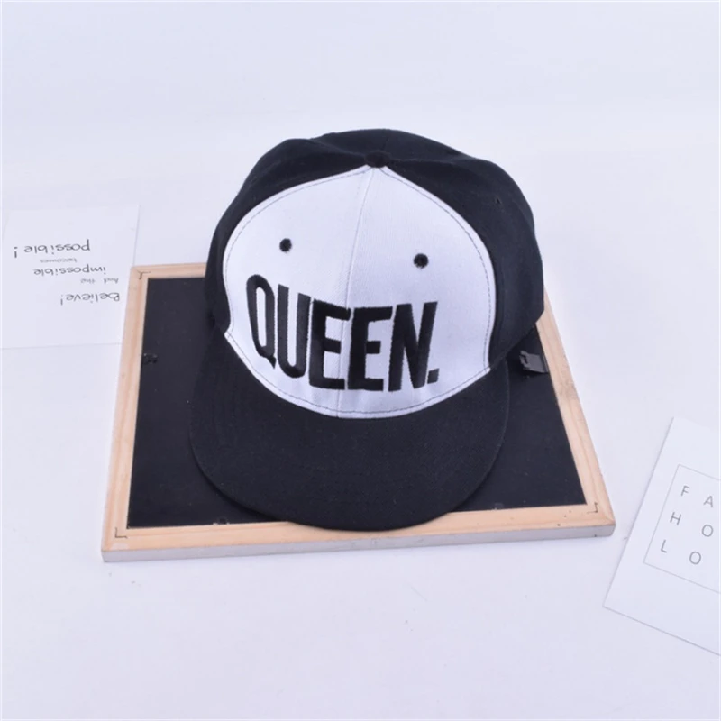 KING QUEEN бейсболки с вышивкой Lover для мужчин и женщин бейсболка чёрная хип-хоп кепка Snapback шапки, chapeau Мужская кепка hat0031