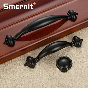 

Kitchen Cabinet Handles and Knobs Black Door Handle Wardrobe Drawer Pulls Door Knobs Furniture Handles Hardware